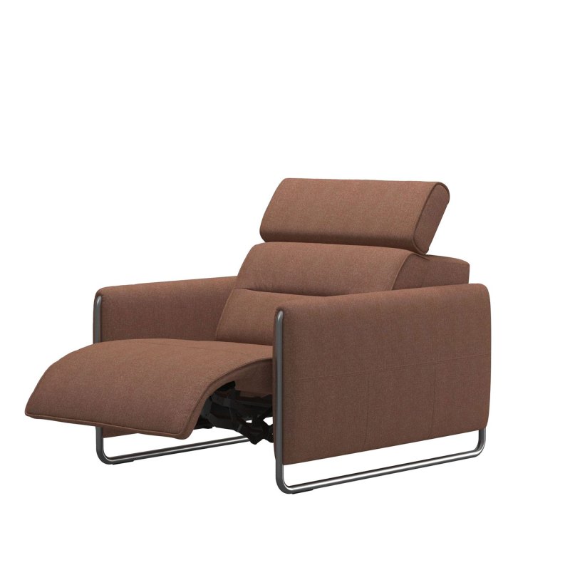 Stressless Stressless Emily Power Recliner with Steel Arms in Fabric