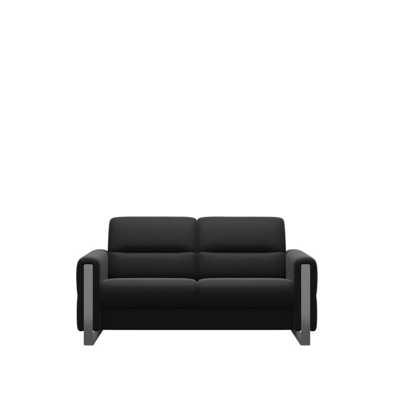 Stressless Stressless Fiona 2 Seater Sofa with Steel Arms in Leather
