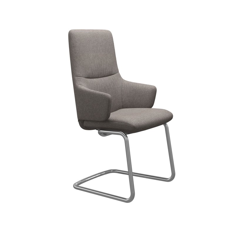 Stressless Stressless Mint High Back Dining Chair with Arms and D400 Legs in Fabric