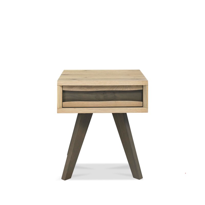 Bentley Designs Cadell Aged Oak Lamp Table with Drawer