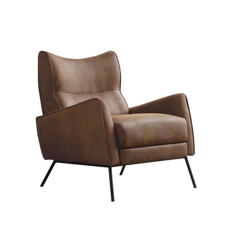 Kyoto Chloe Accent Chair in PU Leather