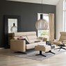 Stressless Stressless Stella 2 Seater Sofa with Upholstered Arms in Leather