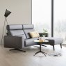 Stressless Stressless Stella 1 Seater with Medium Longseat RHF, with Upholstered Arms in Fabric