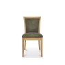 Bentley Designs Chester Oak Upholstered Chair - Mocha Fabric (Pair)