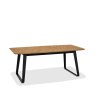 Emerson Rustic Oak & Peppercorn 6-8 Extension Dining Table