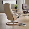 Stressless Stressless David Chair in Fabric, Signature Base with Footstool