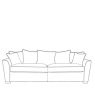 H Collection Hannah 4 Seater Sofa in Fabric