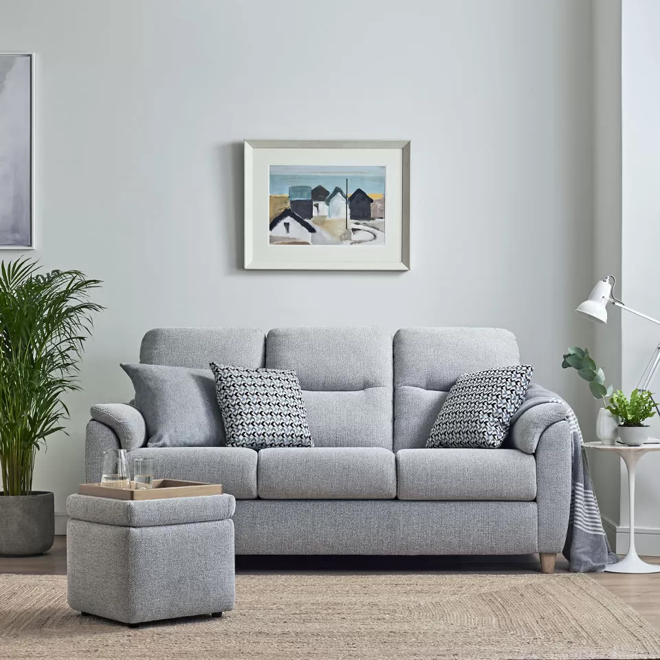 There’s nothing worse than investing in a new sofa, only to discover it doesn’t fit in your home and having to send it back. That’s not what you want at all. So, when you’re first considering what sofa size you should get, meticulously measure the space and make note of dimensions, so that they are on hand when you’re looking at specific G Plan sofa models.
