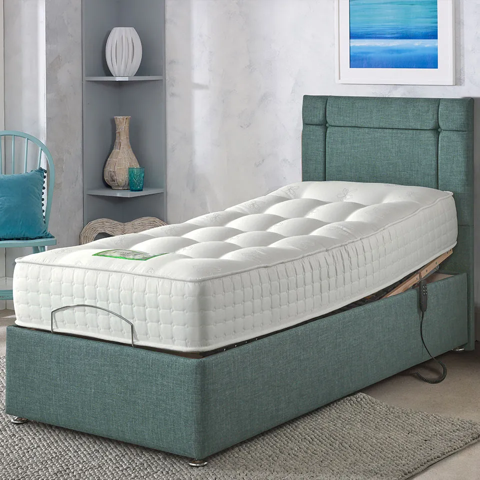 Adjust-a-Bed is the fastest growing British manufacturer of Electric Adjustable Beds, specialising in five year guaranteed, highest quality, handmade bedroom furniture.

Their Adjustable beds are designed to help you find the perfect position, whether you're relaxing, reading in bed or off to a great night's sleep. Providing positional relief of conditions such as Backache, Arthritis and many others.
