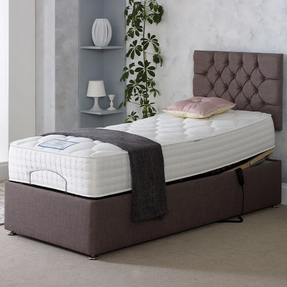 Adjust-A-Bed helps to promote healthy posture during the night, allowing you to avoid those aches and pains that accompany stiffer mattresses, whilst giving you pressure relief on your joints. As such, you can sleep easy and in comfort without having to worry about those morning aches and pains.

With all this improved sleep, Adjust-A-Bed is happy to say that you also benefit from reduced snoring and improved circulation from sleeping in a position that is better suited to yourself, adjusted just how you like it.
