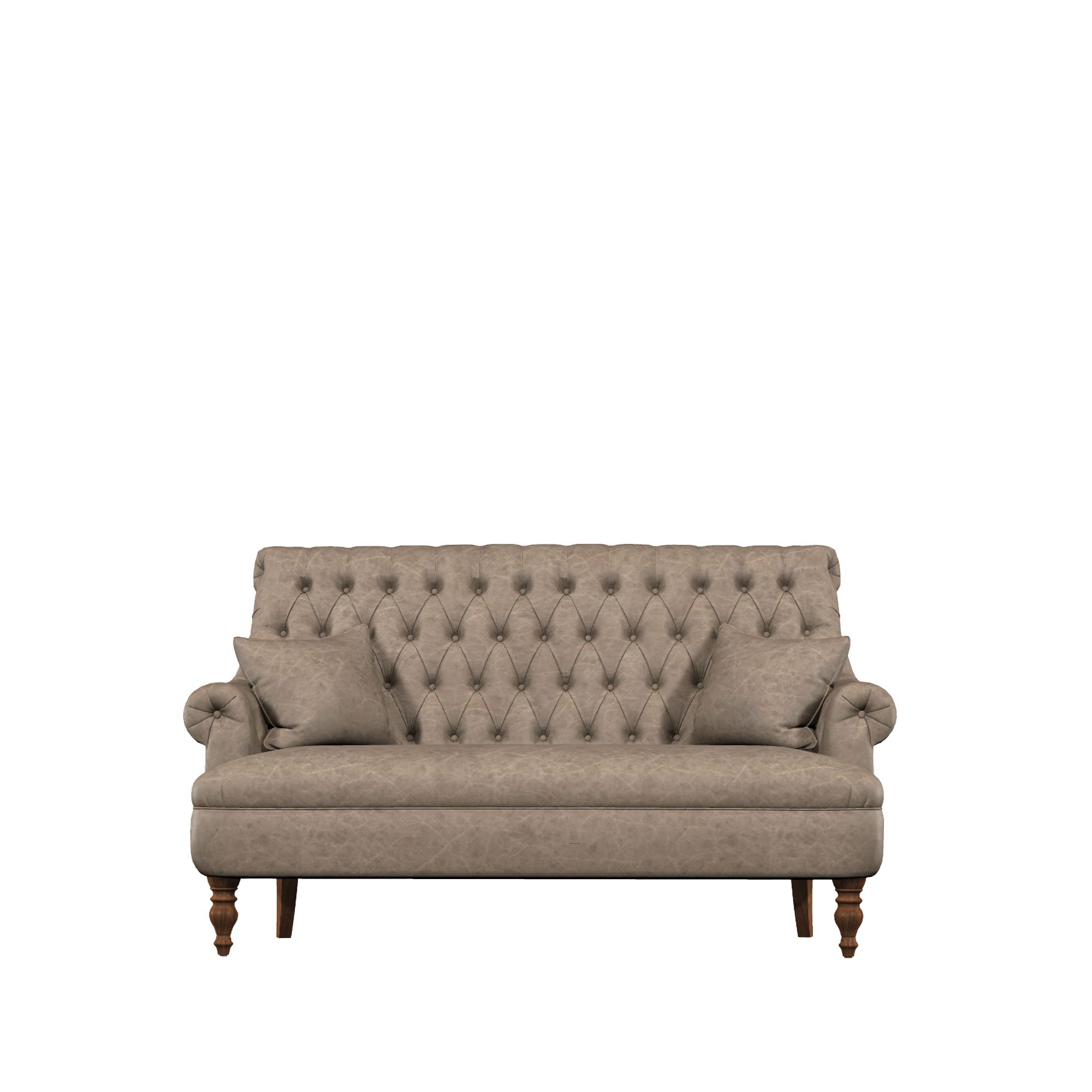 Old Charm Pickering Compact 3 Seater Sofa in Leather Haskins Furniture