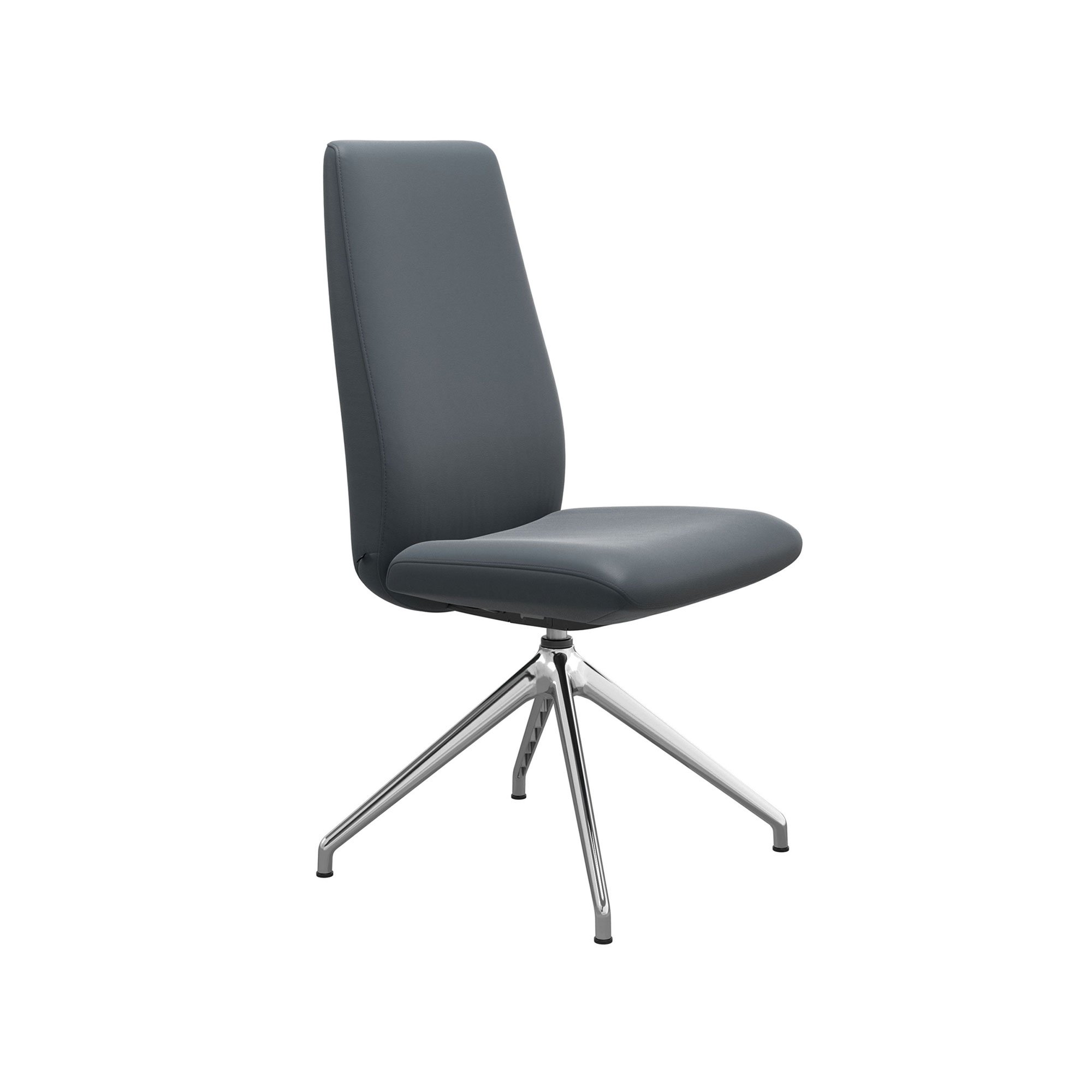 Stressless Laurel Large High Back Dining Chair w/ D350 Legs (Leather ...