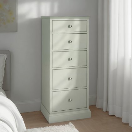 Ashby Cotton 5 Drawer Tall Chest