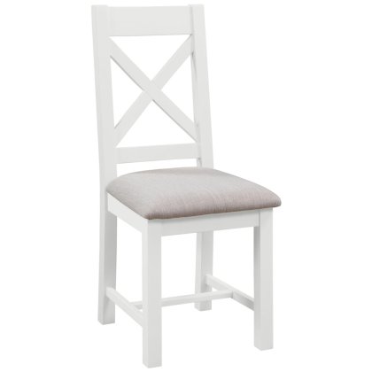 Arundel Cross Back Chair With Fabric Seat Other Paint Options