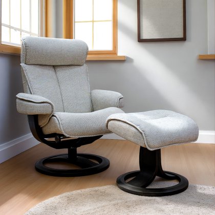 G Plan Bergen Recliner Chair and Stool in Fabric G Plan Bergen Recliner Chair and Stool in Fabric