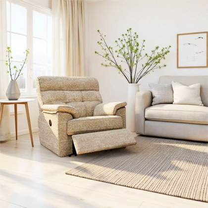 Laurie Reclining Armchair In Fabric