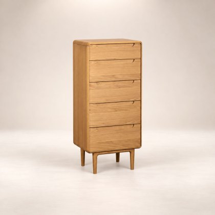 G Plan Winchester 5 Drawer Tall Chest With Mirror