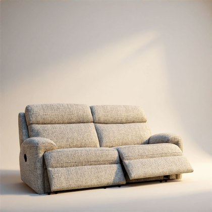 G Plan Hardy 3 Seater Manual Recliner Sofa In Fabric