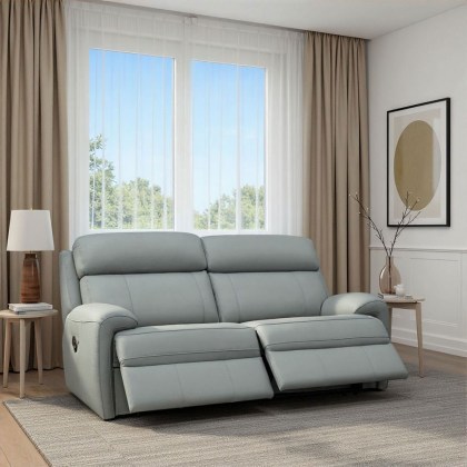 G Plan Hardy 3 Seater Manual Recliner Sofa In Leather