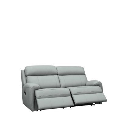 G Plan Hardy 3 Seater Power Recliner Sofa Head Rest and Lumbar In Leather
