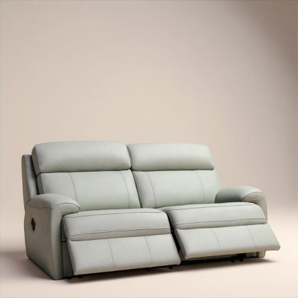 G Plan Hardy 3 Seater Power Recliner Sofa Head Rest and Lumbar In Leather