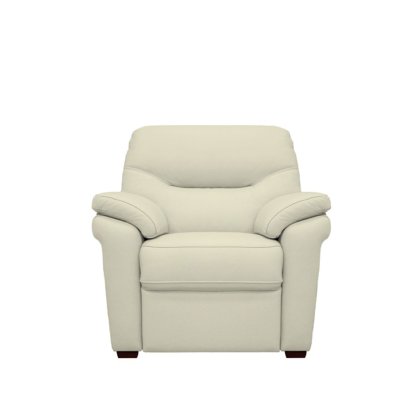 G Plan Seattle Chair with Show Wood in Leather