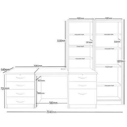 Home Office Furniture UK Set 15