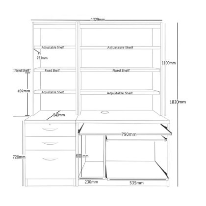 Home Office Furniture UK Set 17