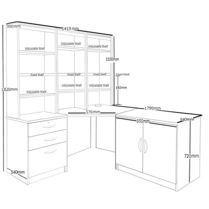 Home Office Furniture UK Set 19