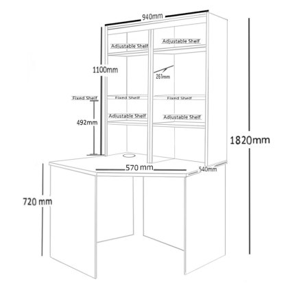 Corner Desk With Hutch