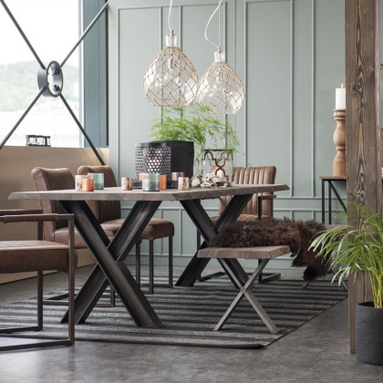 Kristensen Forest Dining Table X Legs In Oak Kristensen Forest Dining Table X Legs In Oak