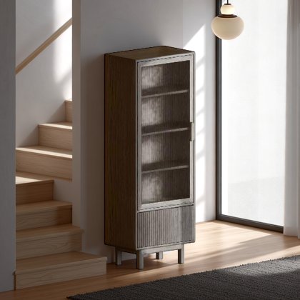 Kristensen Options 1 Section Vitrine In Oak