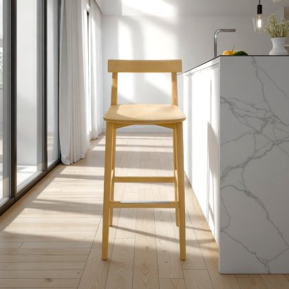 Ercol Lara Bar Stool With Back 75cm Ercol Lara Bar Stool With Back 75cm