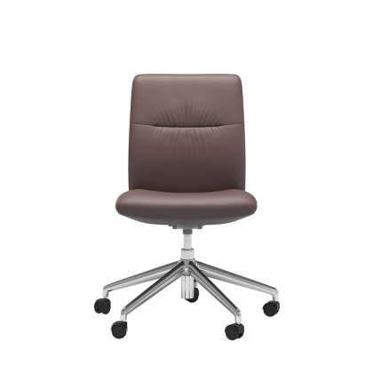 Stressless Mint Low Back Home Office Chair in Leather