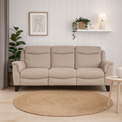 Manhattan 25 3 Seater Double Power Reclining Sofa In Fabric Manhattan 25 3 Seater Double Power Reclining Sofa In Fabric