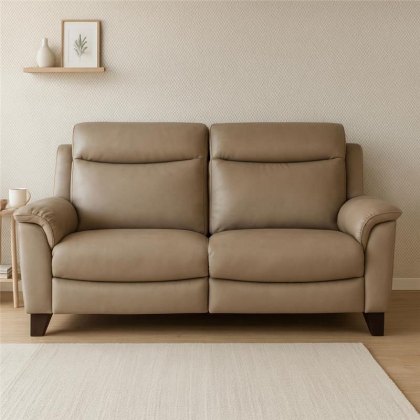 Manhattan 25 Large 2 Seater Sofa Static in Leather Manhattan 25 Large 2 Seater Sofa Static in Leather