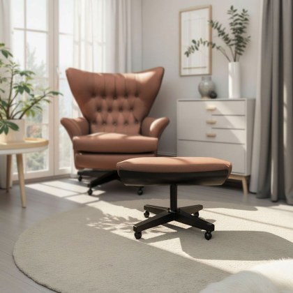 G Plan Vintage Broadway Footstool In Leather G Plan Vintage Broadway Footstool In Leather