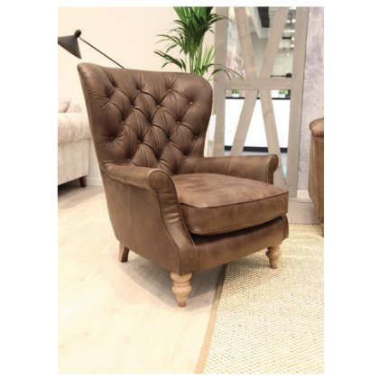 Wing Chair Buttoned