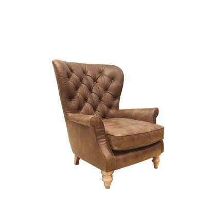 Wing Chair Buttoned