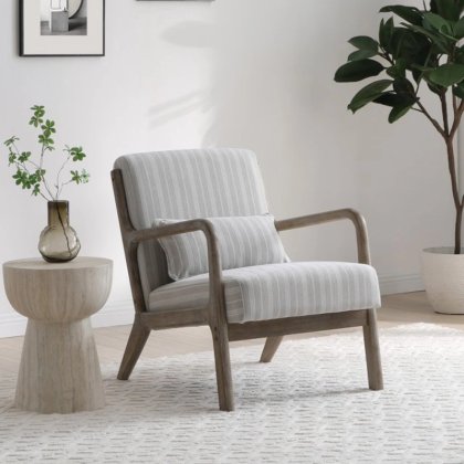 Inca Chair With Washed Frame In Fabric