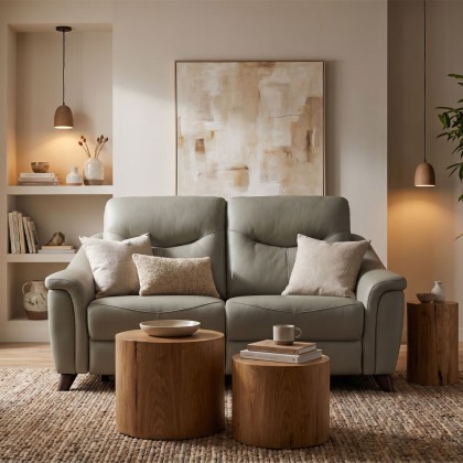 Olivia Small Sofa In Leather