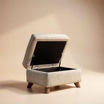 Olivia Storage Footstool In Fabric