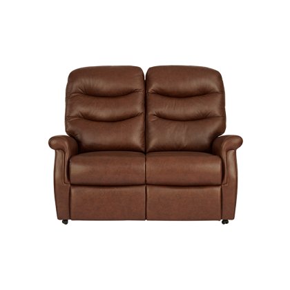 Hollingwell Split Fixed 2 Seater Sofa in Leather