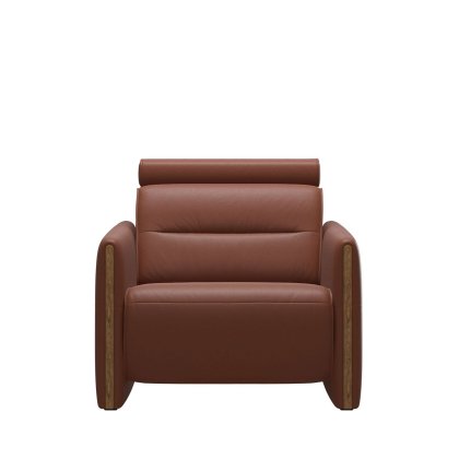 Stressless Emily Chair with Wood Arms in Leather Stressless Emily Chair with Wood Arms in Leather