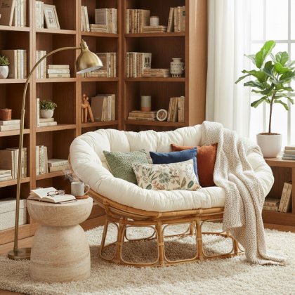 Papasan Natural 2 Seater Sofa