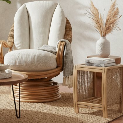 Turin Lamp Table & Glass