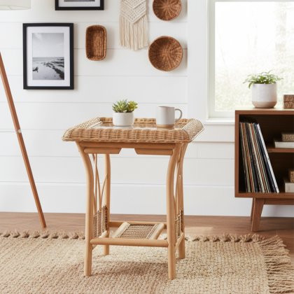 Viola Lamp Table & Glass