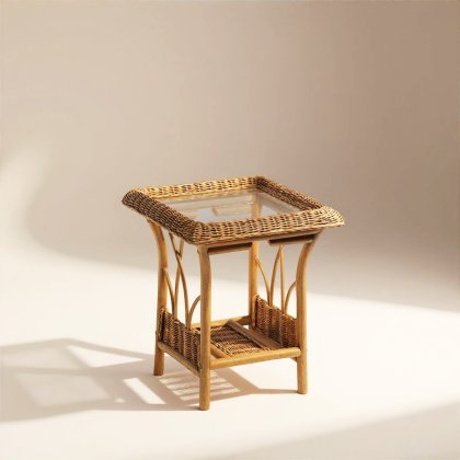 Viola Lamp Table & Glass