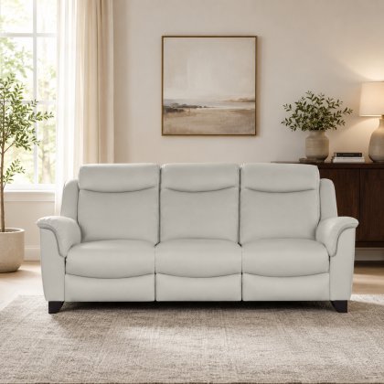 Manhattan 25 3 Seater Sofa In Leather