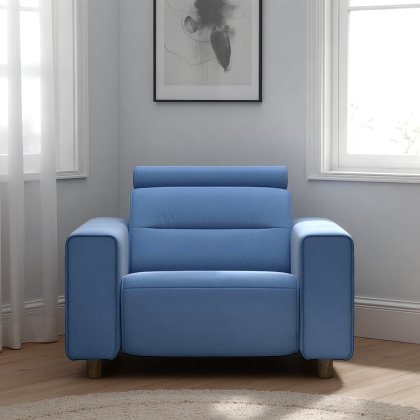 Stressless Emily Chair with Wide Arms in Leather Stressless Emily Chair with Wide Arms in Leather